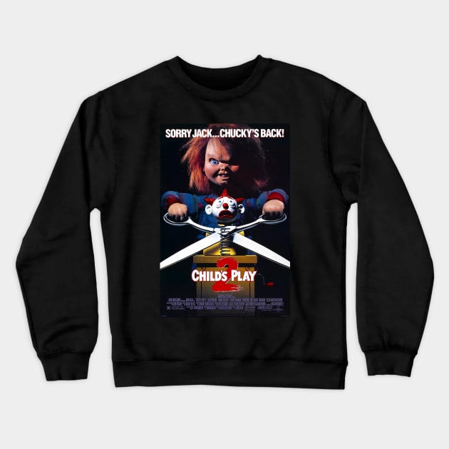 Child's Play 2 Movie Poster Crewneck Sweatshirt by petersarkozi82@gmail.com